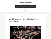 Tablet Screenshot of pokermagazine.nl